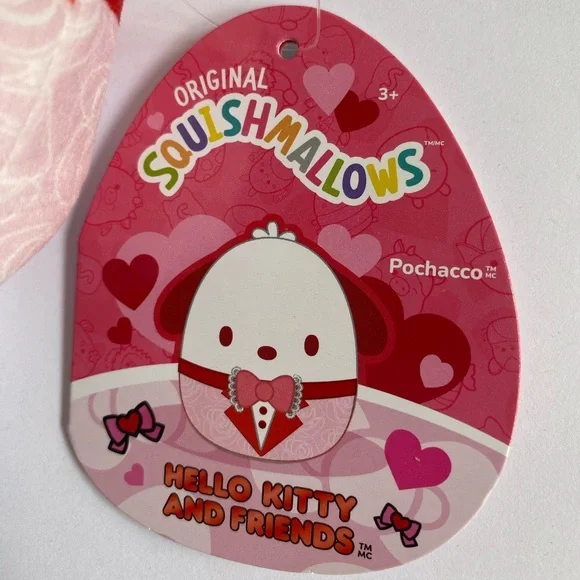 Hello Kitty & Friends Cinnamoroll Plush with Clip & Pochacco Squishmallow - Picture 5 of 11